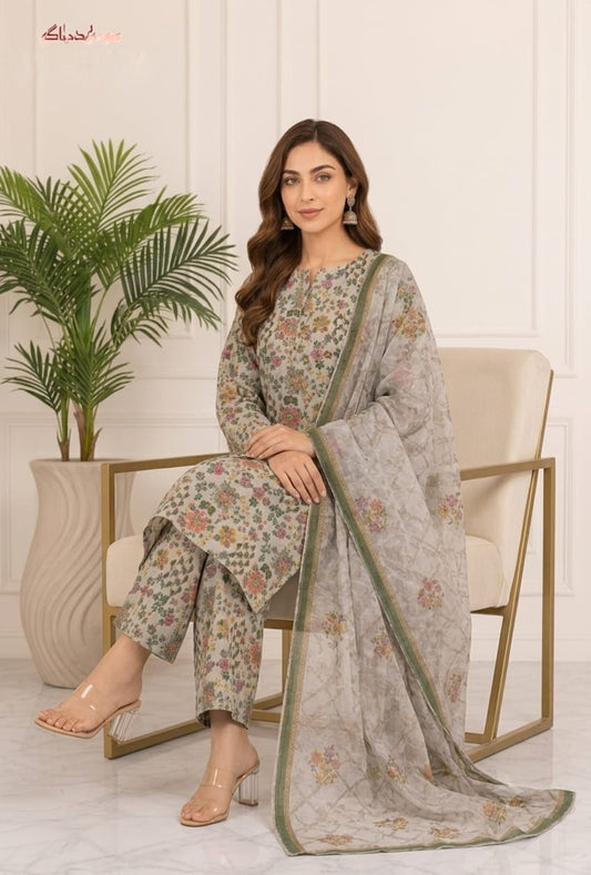 Premium Printed 3-Piece Suit