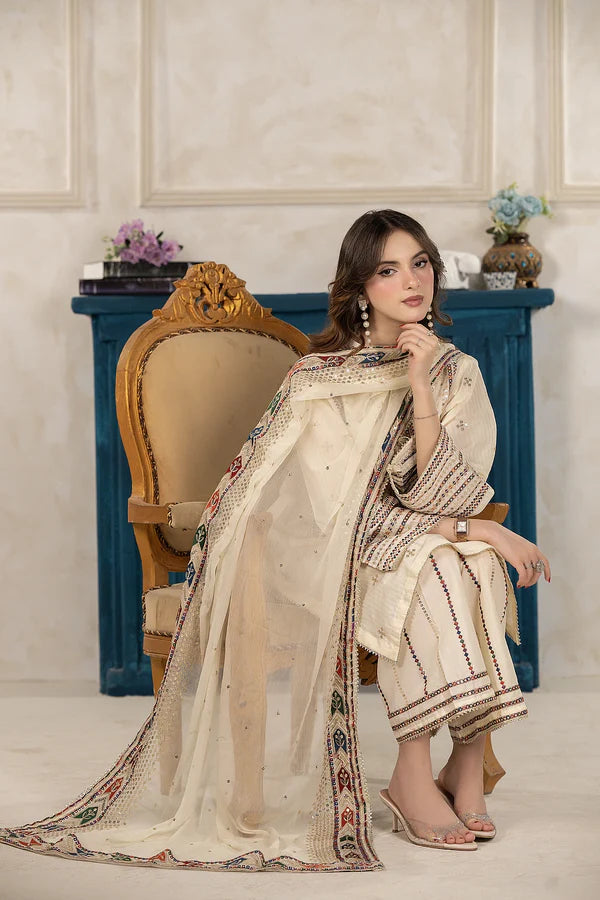 Jazmine Embroidered Lawn Suit